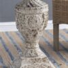 Antique Round Wood Table - Antique White / Gray - Image 5