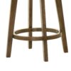 Joplin - Ladder Back Counter Height Swivel Chair With Upholstered Seat - Walnut - Image 3