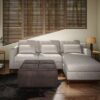Avalon - Square Coffee Table Storage Ottoman - Distressed Brown - Image 7