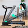 Treadmills For Home, Electric Treadmill With Automatic Incline, Foldable 3.5Hp Workout Running Machine Walking, Double Running Board Shock Absorption Pulse Sensor Bluetooth Speaker App Fitshow - Black - Image 25
