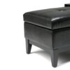 Oregon - Storage Ottoman Bench With Tray - Midnight Black - Image 5