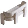 Boucle Upholstery Modern Sofa For Living Room - Beige - Image 6