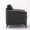 Callie - Woven Fabric Chair - Gray - Image 5