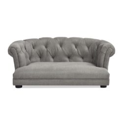 Kiki - Chesterfield Dog Sofa Bed Medium - Uptown Gray