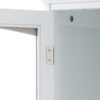 Tall Bathroom Storage Cabinet With Glass Doors, Free-Standing, Two Drawers, And Adjustable Shelves, MDF Board, Painted Perfect For Displaying Your Favorite Items - White - Image 22