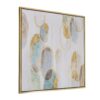 Modern Oil Painting, Square Framed Wall Art For Living Room Dining Room - Multicolor - Image 7