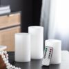 LED Candles With Remote Timer (Set of 3) - White - Image 2