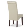 Cosmopolitan - Deluxe Tufted Parson Chair (Set of 2) - Satin Cream - Image 5