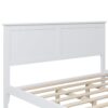 Queen Modern Solid Wood Platform Bed - White - Image 3