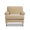 Alana Lawson - Accent Arm Chair Metal Casters - Fawn Brown - Image 3