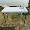 Outdoor Fish And Game Cutting Cleaning Table With Sink And Faucet - Off White - Image 7