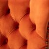 Swivel Velvet Barstools Adjusatble Seat Height, Modern Upholstered Bar Stools With Backs Comfortable Tufted For Home Pub And Kitchen Island (Set of 2) - Orange - Image 9