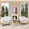 Alpine - Sherpa Arm Chair - Ivory White - Image 12