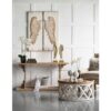 Feather Wing Wall Panels With Distressed, Rectangle Hanging Wall Art (Set of 2) - Multicolor - Image 3
