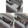 Anda - Queen Boucle Upholstered Platform Bed With Patented 4 Drawers Storage - Ivory - Image 7