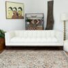 Melissa - Mid-Century Modern Sofa - Brown / White - Image 11