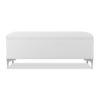 Madelyn - Modern Storage Bench - Bright White Dye - Image 3
