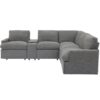 Power Recliner Corner Sofa Home Theater Reclining Sofa Sectional Couches With Storage Box, Cup Holders, USB Ports And Power Socket For Living Room - Dark Gray - Image 19