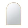 Arched Accent Mirror With Metal Frame For Bathroom, Bedroom, Entryway Wall - Gold - Image 2