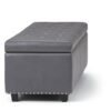 Hamilton - Storage Ottoman - Stone Gray - Image 4