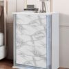 Moon - Chest With LED - White Marble - Image 5