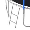 12Ft Trampoline With Slide And Swings, Astm Approved Large Recreational Trampoline With Basketball Hoop And Ladder, Outdoor Backyard Trampoline With Net, Capacity For Kids And Adults - Green / Blue - Image 15