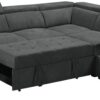 Henrik - Sleeper Sectional Sofa With Storage Ottoman And 2 Stools - Dark Gray - Image 2
