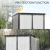 5X3Ft Outdoor Storage Shed Waterproof Resin Cabinet With Lockable Doors For Bikes And Patio Furniture - Black - Image 4