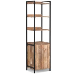 Kelsey - Narrow Bookshelf With Cabinet - Natural