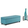 Avalon - Storage Ottoman Bench - Soft Blue - Image 8