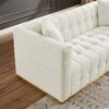 Eleanor - Sofa Boucle - Beige / Gold / Ivory / Ivory White - Image 5