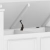 Amherst - Small Entryway Storage Bench - White - Image 6