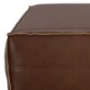 Brody - Extra Large Coffee Table Pouf - Distressed Dark Brown - Image 5