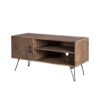 Simple, Modern, Vintage Reclaimed Wood TV Stand Media Table For Living Room - Natural - Image 3