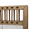 King Upholstered And Strap Panel Bed - Light Brown - Image 7