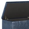 Dover - Storage Ottoman Bench - Denim Blue - Image 5