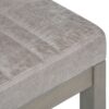 Casey - Ottoman Bench - Distressed Gray Taupe - Image 7