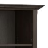 Amherst - 5 Shelf Bookcase - Brown - Image 9