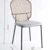 5 Piece Dining Set (Table And 4 Chairs) - Matt Black / Gray - Image 7