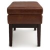 Carlson - Small Ottoman Bench - Distressed Saddle Brown - Image 2