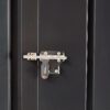 Outdoor Storage Shed, Metal Steel Garden Shed With Single Lockable Door, Small Shed Outdoor Steel Utility Tool Shed For Backyard Patio Garden Lawn - Black - Image 7