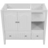 Bathroom Vanity Base Only, Solid Wood Frame And MDF Boards - White - Image 2
