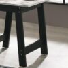 Kenzo - End Table With Faux Marble Top Finish - Black - Image 5
