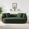 Dylan - Modern French Sofa - Brown / Dark Green - Image 5