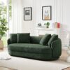 Dylan - Modern French Sofa - Brown / Dark Green - Image 3