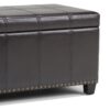 Amelia - Storage Ottoman Bench - Tanners Brown - Image 5