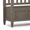 Brooklyn - Entryway Storage Bench - Farmhouse Gray - Image 6