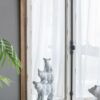 Arch Wood Wall Mirror - Brown Antique White - Image 11