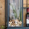 Floating Wine Bar Shelf With Glass Holder And Display Shelves - Black - Image 12