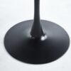 42.1" Tulip Table Mid-Century Dining Table For 4-6 People With Round MDF Table Top, Pedestal Dining Table, End Table Leisure Coffee Table - Black - Image 8